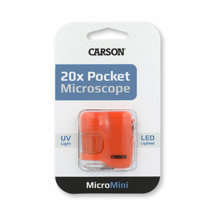 Microscop portabil cu breloc, marire 20x, MicroMini, Orange - Carson - BazaRapid.ro [9]