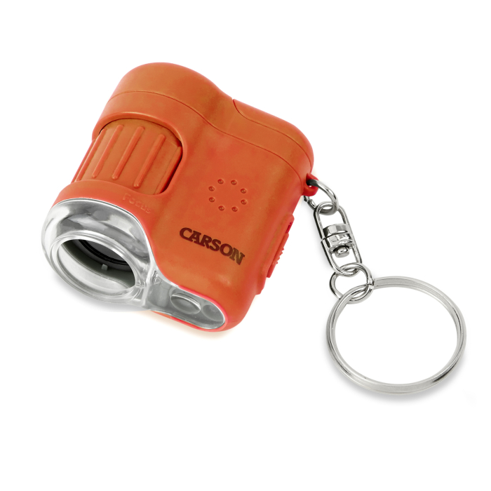 Microscop portabil cu breloc, marire 20x, MicroMini, Orange - Carson - BazaRapid.ro [2]