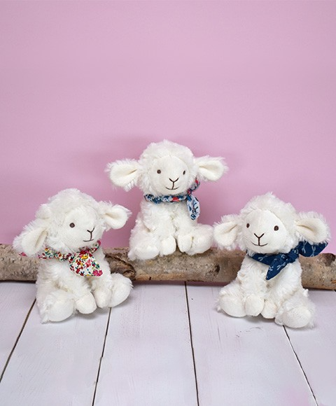 Mielusel Doudou - jucarie de plus, 12 cm, cu esarfa - Doudou et Compagnie - BazaRapid.ro [2]