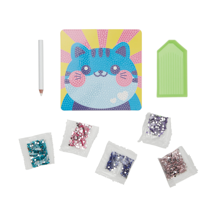 Mini Atelier creativ DIY cu diamante - Cutesy Cat - Ooly - BazaRapid.ro [2]