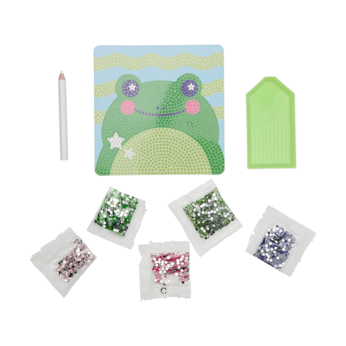 Mini Atelier creativ DIY cu diamante - Funny Frog - Ooly - BazaRapid.ro [2]