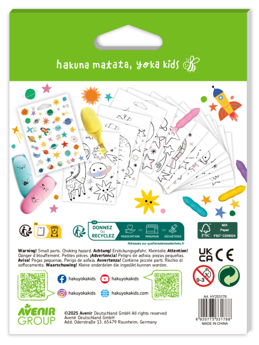 Mini Carte de Colorat Hakuyoka - Spatiu - Avenir - BazaRapid.ro [2]