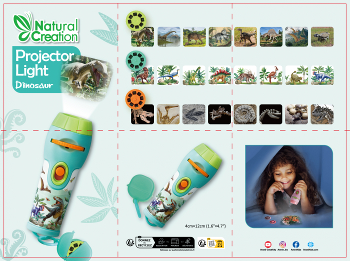 Mini Proiector colectia Creatii Naturale - Dinozaur - Avenir - BazaRapid.ro [9]