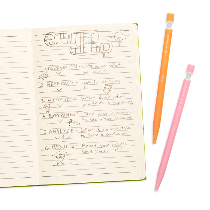 Notat! - Creioane mecanice grafit extra gros - set de 6, cu citate motivationale - Ooly - BazaRapid.ro [2]