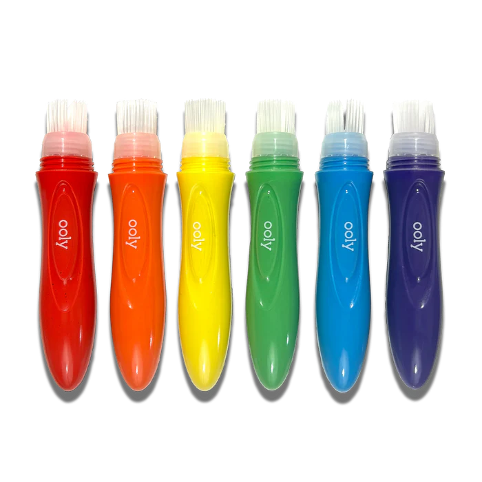 Pensule cu vopsea lichida Easy Squeezy - Set de 6 - Ooly - BazaRapid.ro [6]