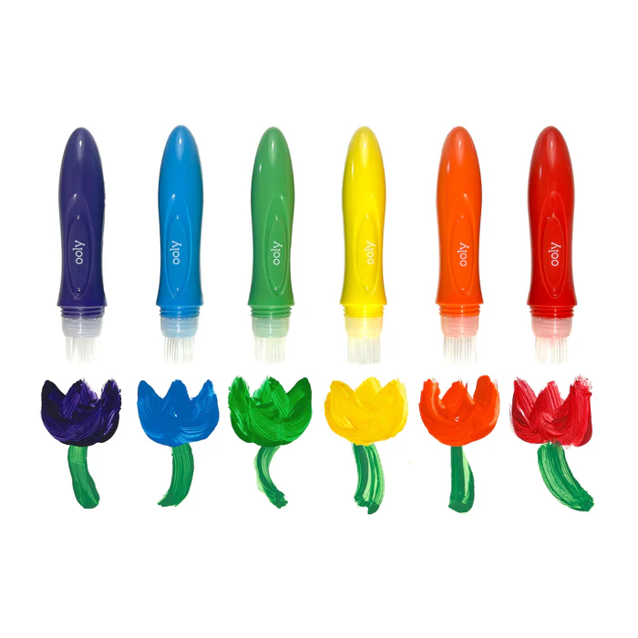 Pensule cu vopsea lichida Easy Squeezy - Set de 6 - Ooly - BazaRapid.ro [2]