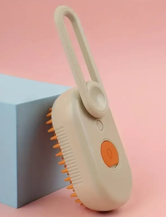 Perie cu Abur pentru Animale de Companie, Indeparteaza Parul, Curatare,Maseaza , Maner Rotativ 360 [2]