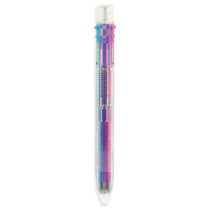 Pix cu gel multicolor cu 6 culori si mecanism retractabil - Ooly - BazaRapid.ro [3]