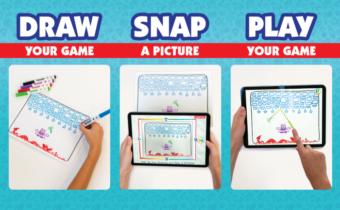 Pixicade - kit creativ multipremiat pentru a transforma desenele copiilor in jocuri video pentru mobil sau tableta, editie jocuri nelimitate - Pixicade - BazaRapid.ro [6]