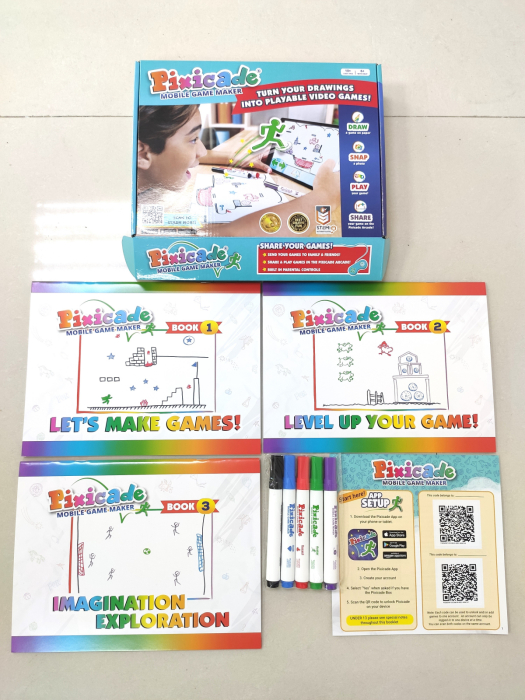 Pixicade - kit creativ multipremiat pentru a transforma desenele copiilor in jocuri video pentru mobil sau tableta, editie jocuri nelimitate - Pixicade - BazaRapid.ro [2]
