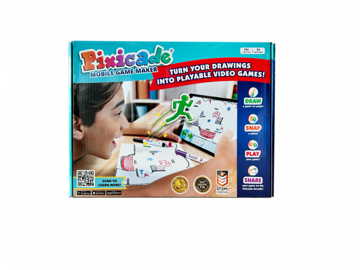 Pixicade - kit creativ multipremiat pentru a transforma desenele copiilor in jocuri video pentru mobil sau tableta, editie jocuri nelimitate - Pixicade - BazaRapid.ro [9]