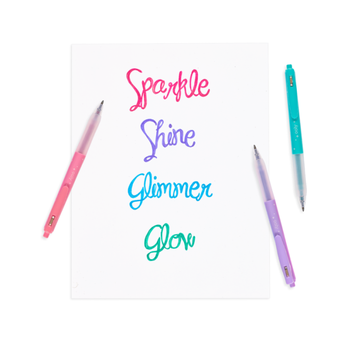 Pixuri retractabile cu gel si sclipici, Oh My Glitter!, set 4 culori - Ooly - BazaRapid.ro [5]