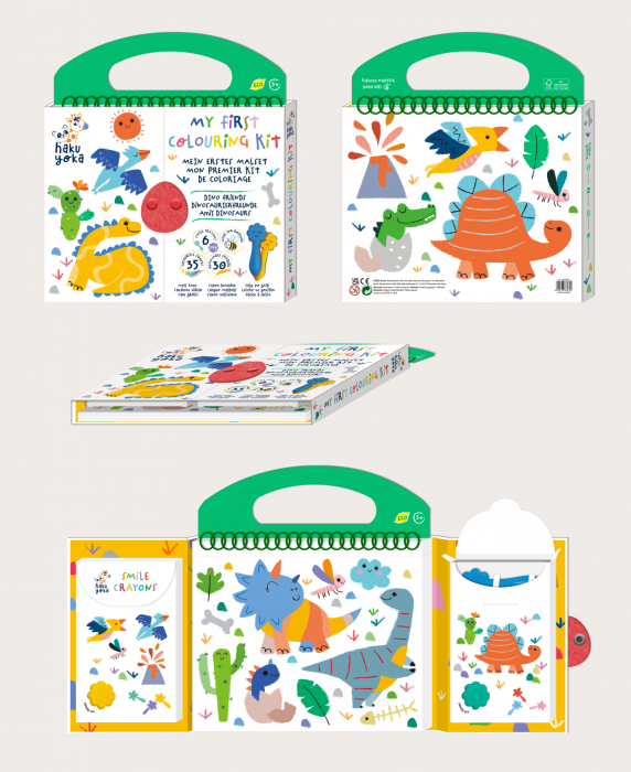 Primul meu kit de desenat - Prietenii Dinozauri, Haku Yoka, portabil - Avenir - BazaRapid.ro [3]