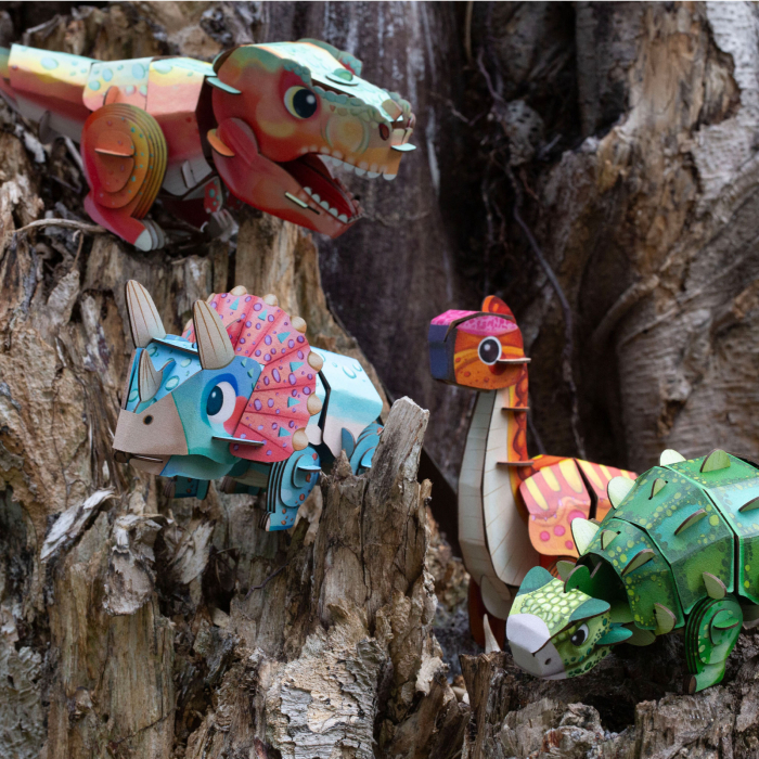 Puzzle 3D cu sunete - Ankylosaurus, Build n Sound - mierEdu - BazaRapid.ro [8]