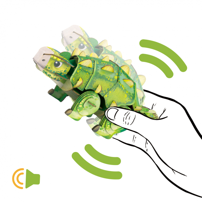 Puzzle 3D cu sunete - Ankylosaurus, Build n Sound - mierEdu - BazaRapid.ro [9]
