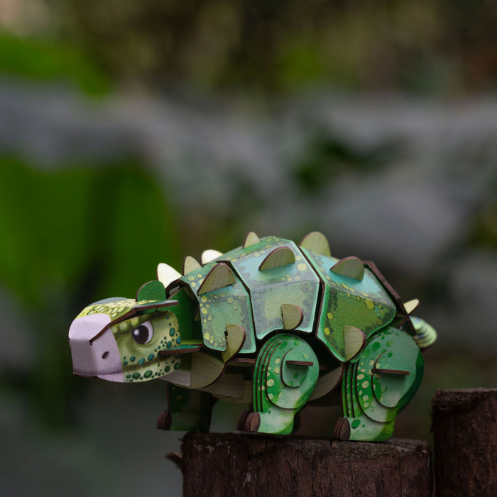 Puzzle 3D cu sunete - Ankylosaurus, Build n Sound - mierEdu - BazaRapid.ro [7]