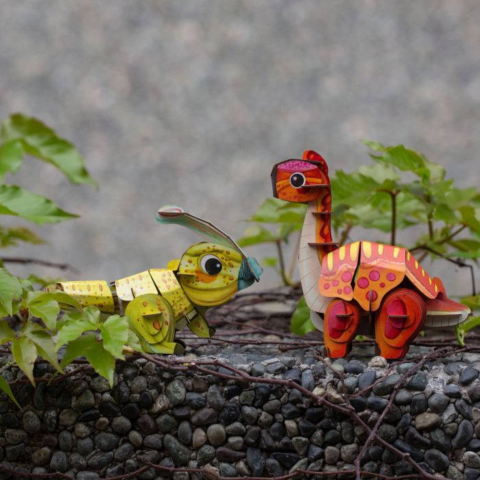 Puzzle 3D cu sunete - Brachiosaurus, Build n Sound - mierEdu - BazaRapid.ro [7]