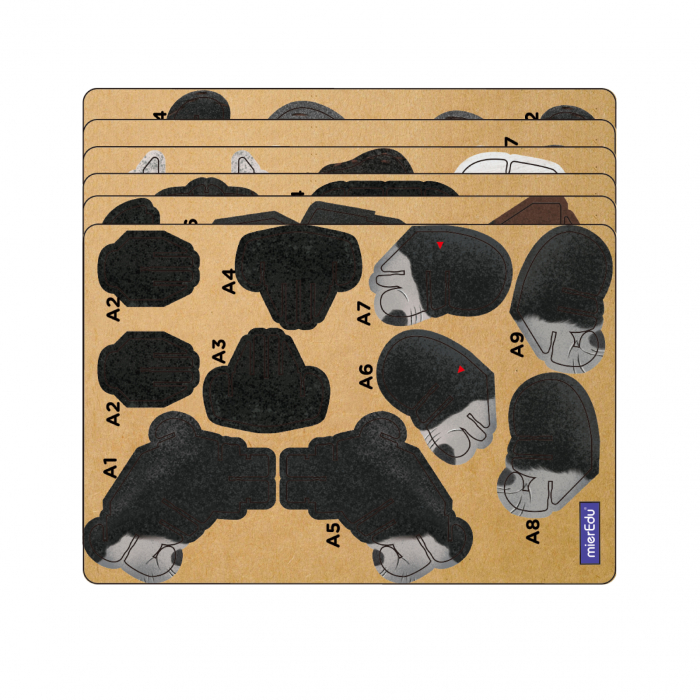 Puzzle 3D cu sunete - Gorila, Build n Sound - mierEdu - BazaRapid.ro [3]