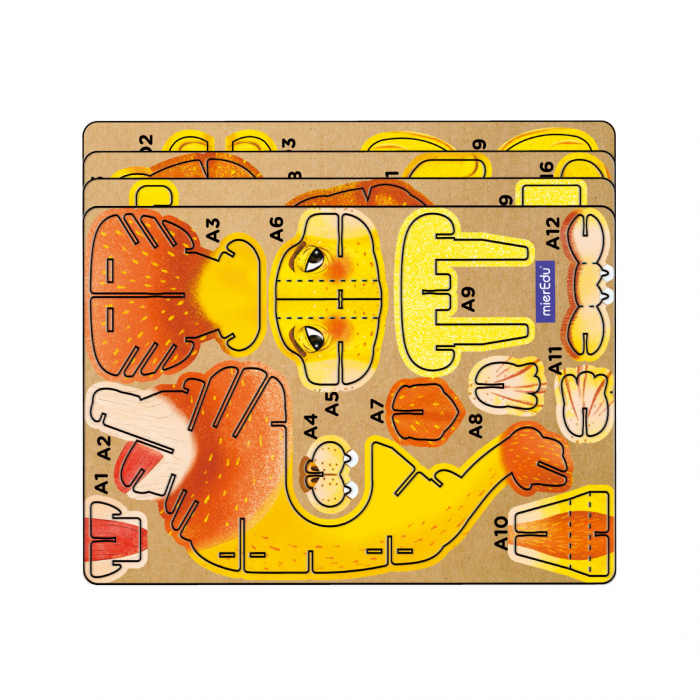 Puzzle 3D cu sunete - Leu, Build n Sound - mierEdu - BazaRapid.ro [3]