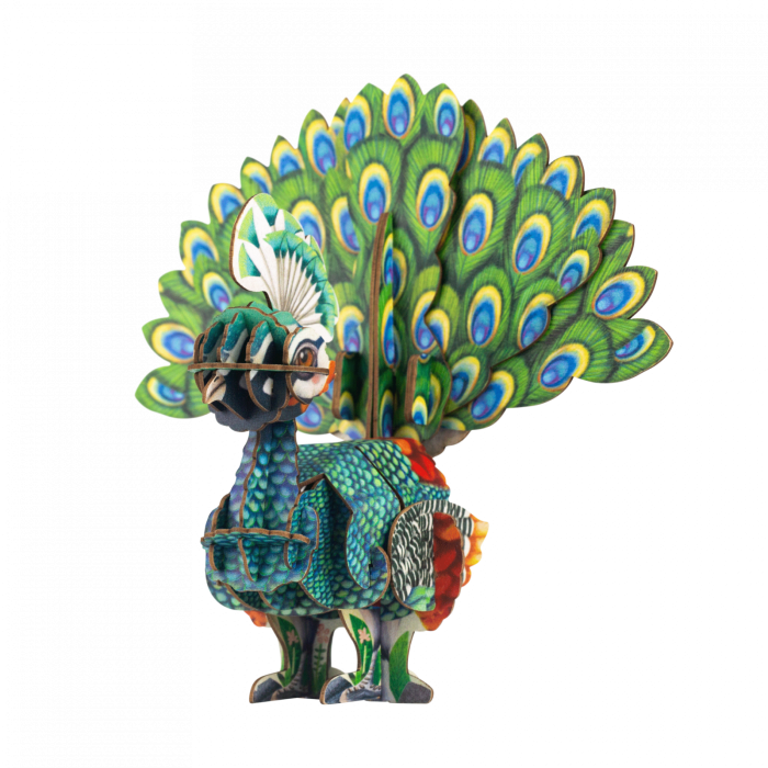Puzzle 3D cu sunete - Paun, Build n Sound - mierEdu - BazaRapid.ro [2]