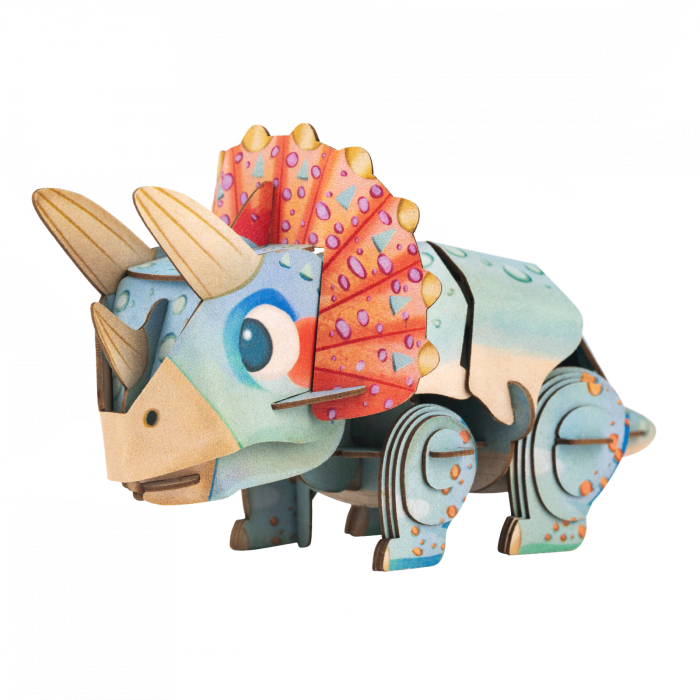Puzzle 3D cu sunete - Triceratops, Build n Sound - mierEdu - BazaRapid.ro [3]