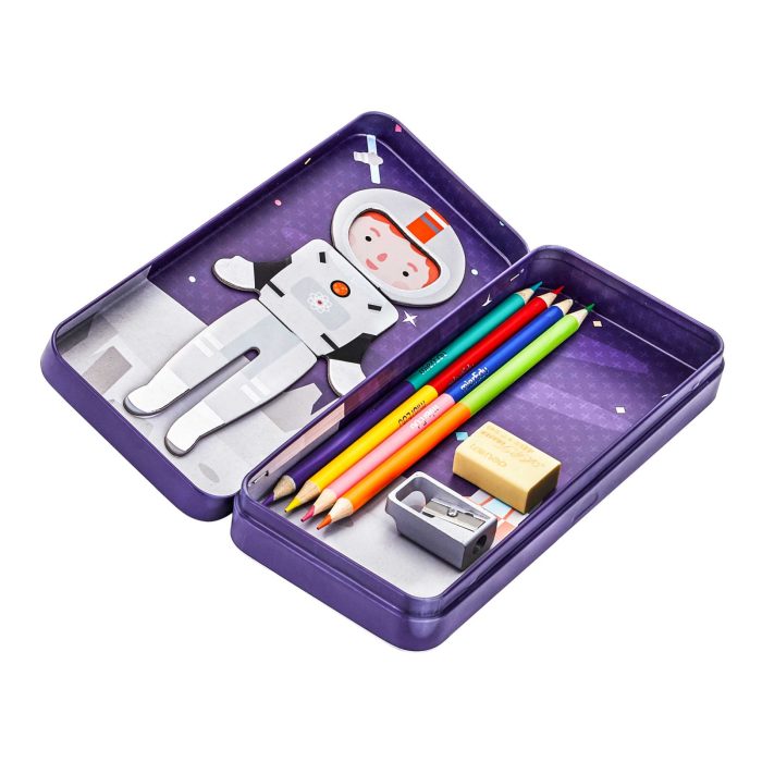 Puzzle magnetic in cutie metalica, joc de potrivire si asociere - Aventurierii Spatiului - mierEdu - BazaRapid.ro [4]
