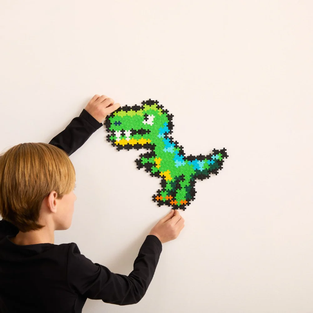 Puzzle pe numere Plus-Plus, 250 piese, T-Rex - Plus Plus - BazaRapid.ro [3]