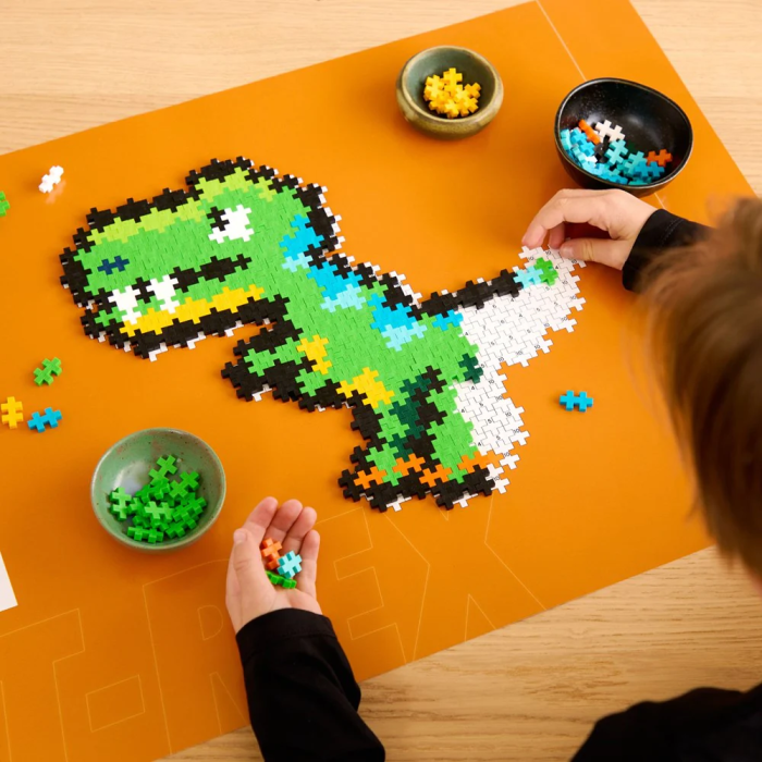 Puzzle pe numere Plus-Plus, 250 piese, T-Rex - Plus Plus - BazaRapid.ro [2]