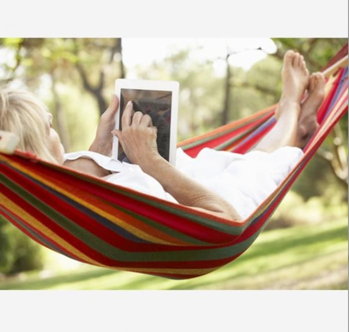 Set 2 Hamace cu Bară de Lemn - Bumbac 180×80 cm [3]