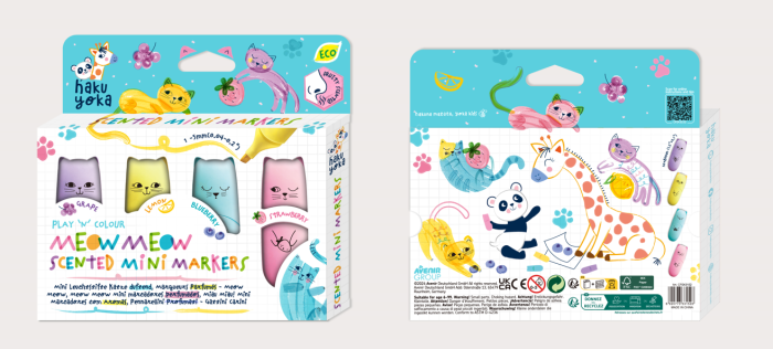 Set 4 Mini Markere Parfumate - Meow Meow - Avenir - BazaRapid.ro [3]