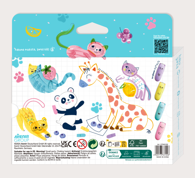 Set 4 Mini Markere Parfumate - Meow Meow - Avenir - BazaRapid.ro [2]