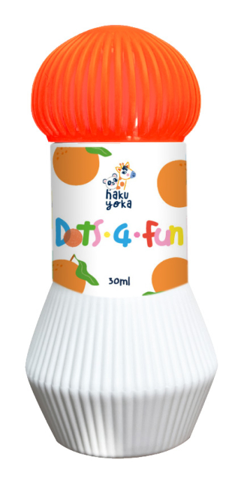 Set 5 carioci lavabile Dots4Fun - parfum de fructe, Haku Yoka - Avenir - BazaRapid.ro [5]