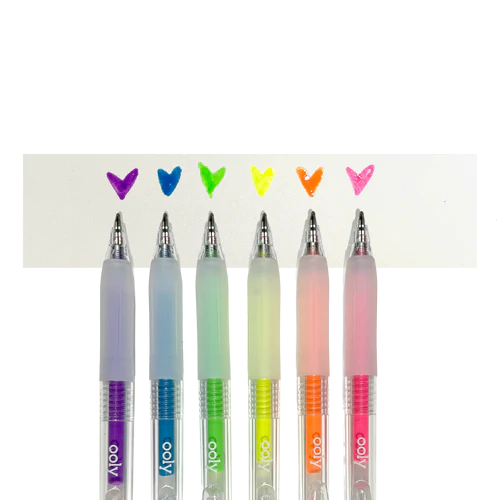 Set 6 Pixuri Gel Neon Multisuprafata Jelly Gloss , Culori Vibrante - Ooly - BazaRapid.ro [3]