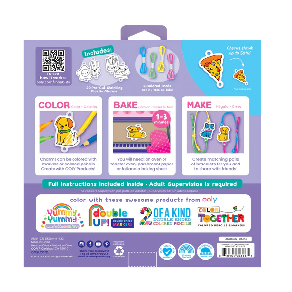 Set artistic DIY - Shrink-Its! - creaza bratari prin micsorare - Ooly - BazaRapid.ro [3]