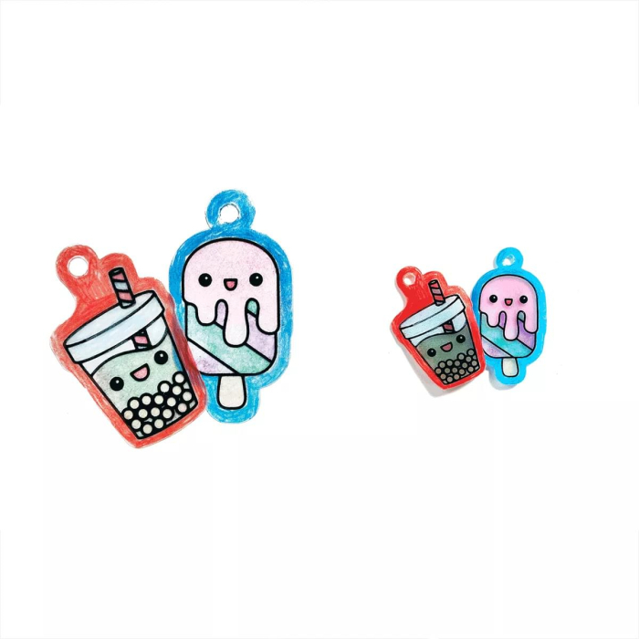 Set artistic DYI - Shrink-Its! - creaza brelocuri prin micsorare - Fun Friends - Ooly - BazaRapid.ro [6]