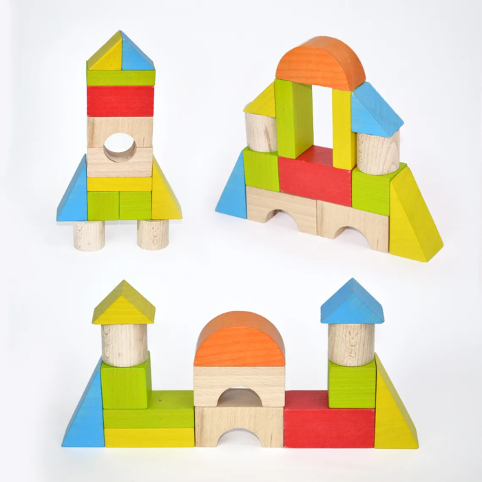 Set blocuri de constructie din lemn - Universal 14 piese - Igroteco - BazaRapid.ro [2]