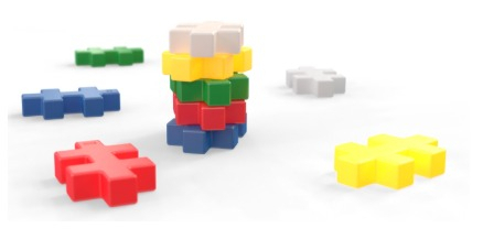 Set constructie Plus-Plus, 24 piese, KAEMPE Educational - Plus Plus - BazaRapid.ro [2]