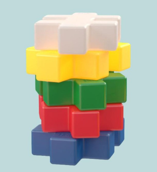Set constructie Plus-Plus, 24 piese, KAEMPE Educational - Plus Plus - BazaRapid.ro [3]