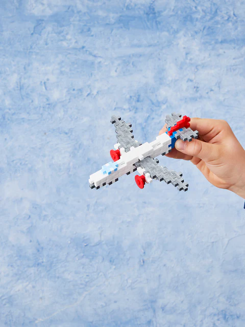 Set constructie Plus-Plus, tub 100 piese, Avion - Plus Plus - BazaRapid.ro [4]