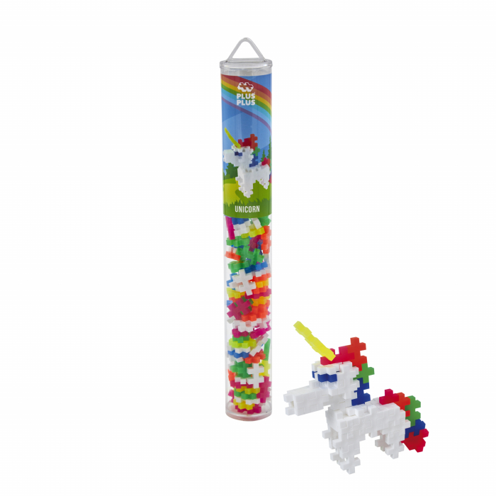 Set constructie Plus-Plus, tub 100 piese, Unicorn - Plus Plus - BazaRapid.ro [2]