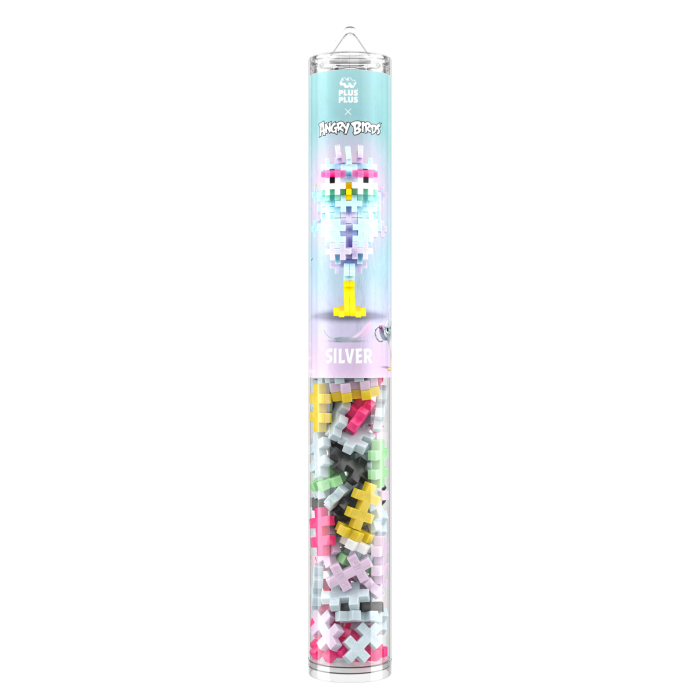 Set constructie Plus-Plus, tub 110 piese, Angry Birds SILVER - Plus Plus - BazaRapid.ro [2]