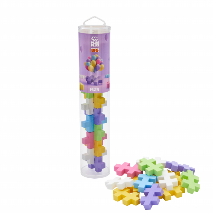 Set constructie Plus-Plus, tub 15 piese mari, culori pastelate - Plus Plus - BazaRapid.ro [2]