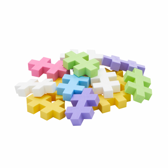 Set constructie Plus-Plus, tub 15 piese mari, culori pastelate - Plus Plus - BazaRapid.ro [3]