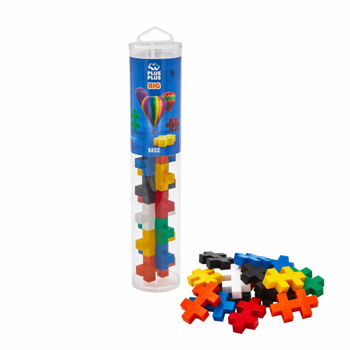 Set constructie Plus-Plus, tub 15 piese mari, culori standard - Plus Plus - BazaRapid.ro [2]