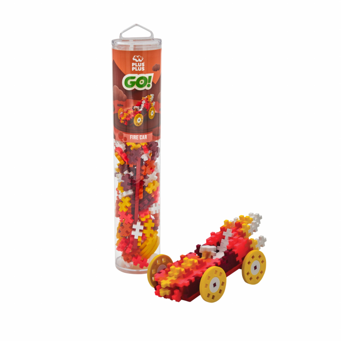 Set constructie Plus-Plus, tub 200 piese, Masini colorate - Foc - Plus Plus - BazaRapid.ro [2]
