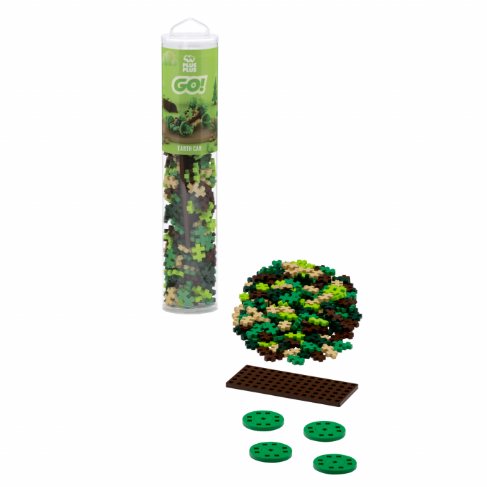 Set constructie Plus-Plus, tub 200 piese, Masini colorate - Pamant - Plus Plus - BazaRapid.ro [2]