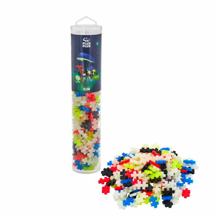 Set constructie Plus-Plus, tub 240 piese, Glow Mix, culori fluorescente - Plus Plus - BazaRapid.ro [2]