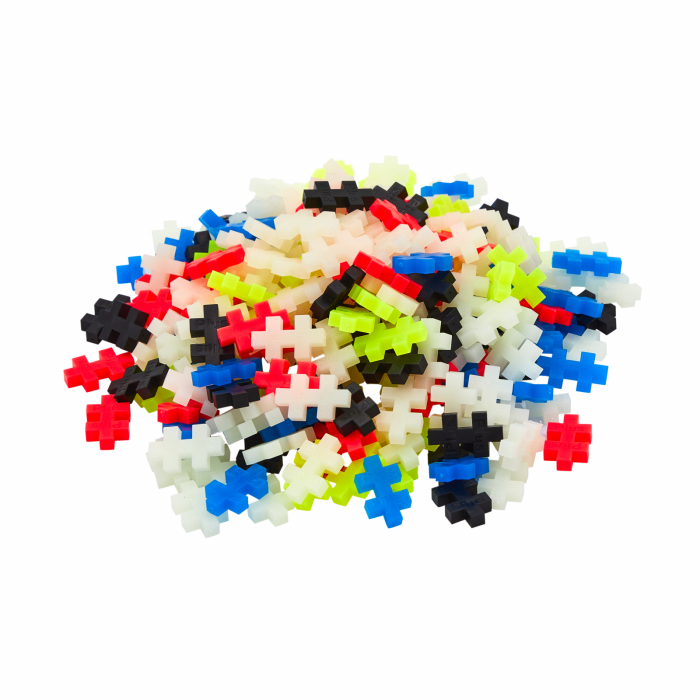 Set constructie Plus-Plus, tub 240 piese, Glow Mix, culori fluorescente - Plus Plus - BazaRapid.ro [3]