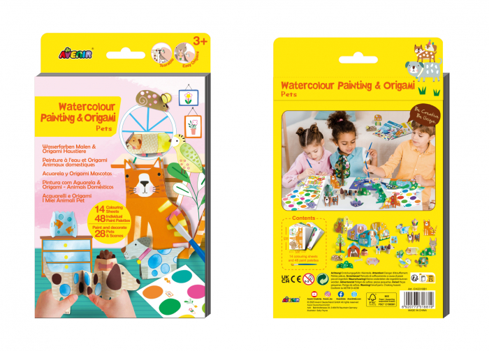 Set creativ 2 in 1 - Pictura si Origami - Animale prietenoase - Avenir - BazaRapid.ro [3]