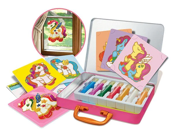 Set creativ cu vopsele pentru geam - vitralii - Unicorni - 4M - BazaRapid.ro [2]